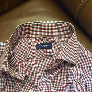 Red and Blue Checkered Men's Shirt